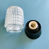 Moulded glass sconce