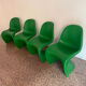 4 chaises Panton par Vitra