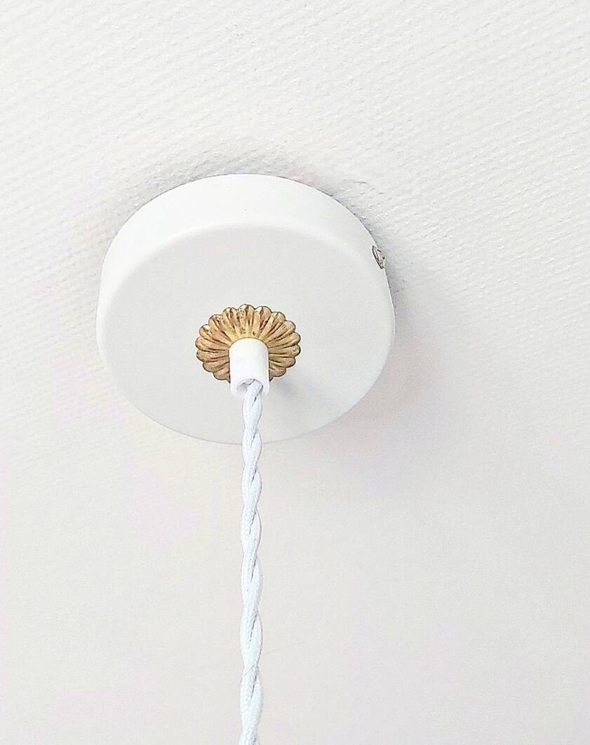 Vintage opaline pendant light