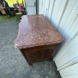 Commode à L’anguille En Noyer, Style Louis XV, Début XIXe