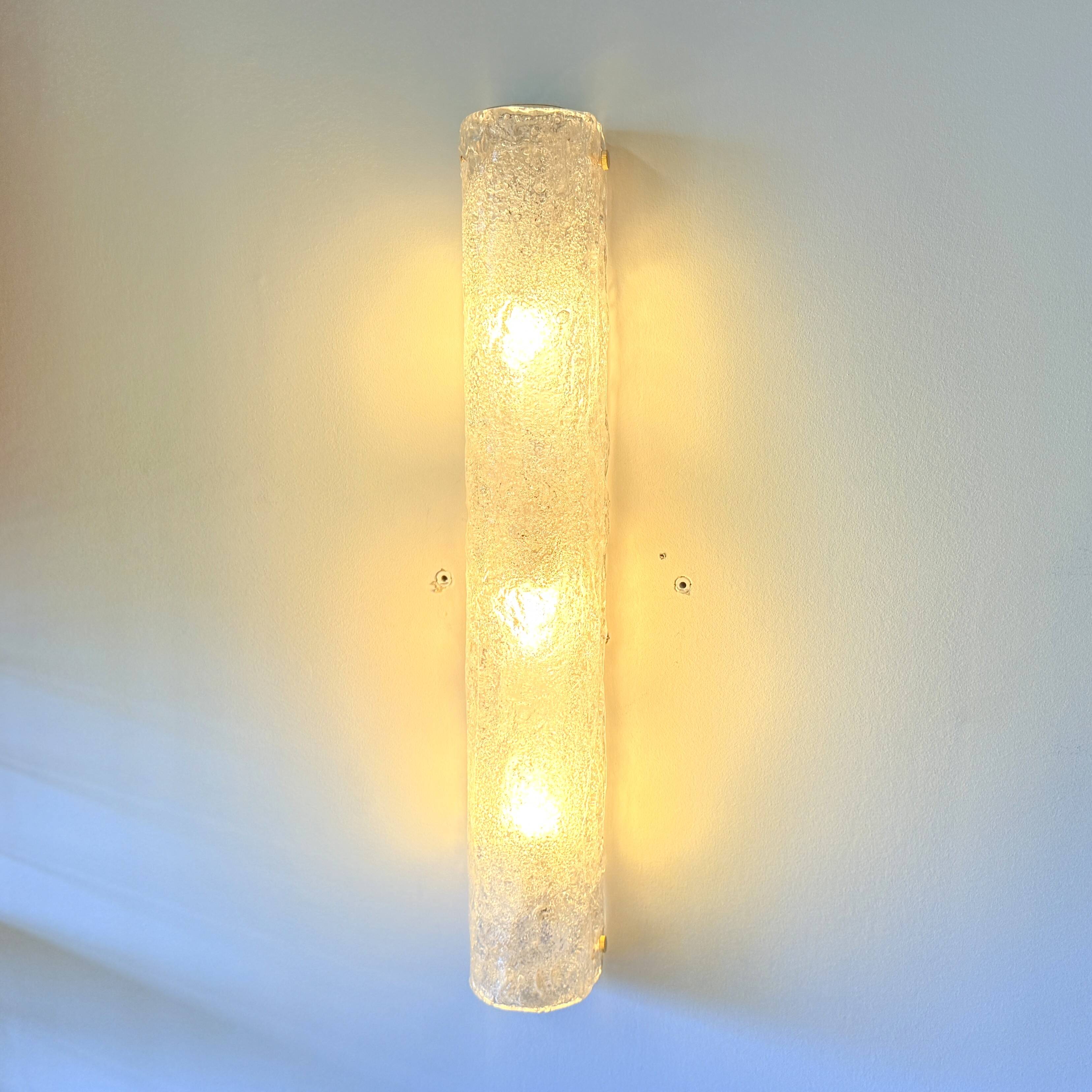 Frosted glass wall lamp by Honsel Leuchten