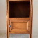 Cube bedside table in oak 1950s