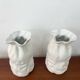 Paire de vases blancs