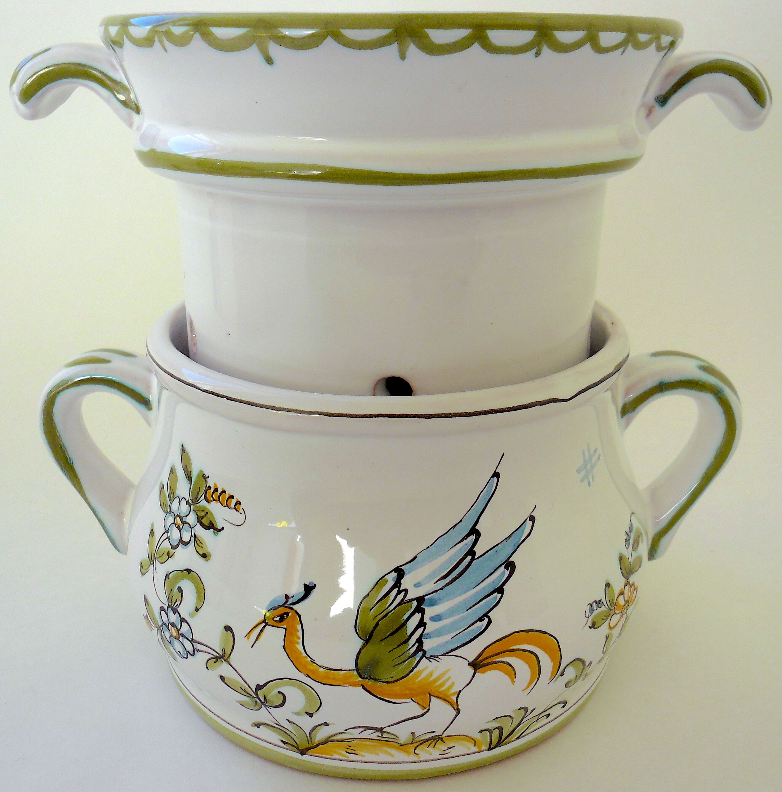 Moustiers-Sainte-Marie earthenware buttermaker by Lallier workshop