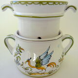 Moustiers-Sainte-Marie earthenware buttermaker by Lallier workshop