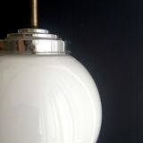 Mid century modern ceiling lamp 40s pendant glass ball