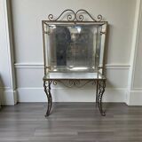 Vintage glass display case / shelf / rack