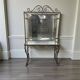 Vintage glass display case / shelf / rack