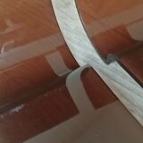 Pair of 70s design smoked plexiglass bedside tables
