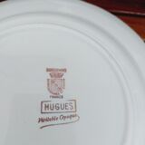 4 assiettes creuses Sarreguemines Hugues