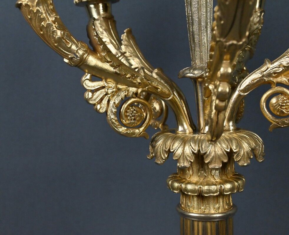 Gilded bronze candelabrum, Restoration period – early 19th century