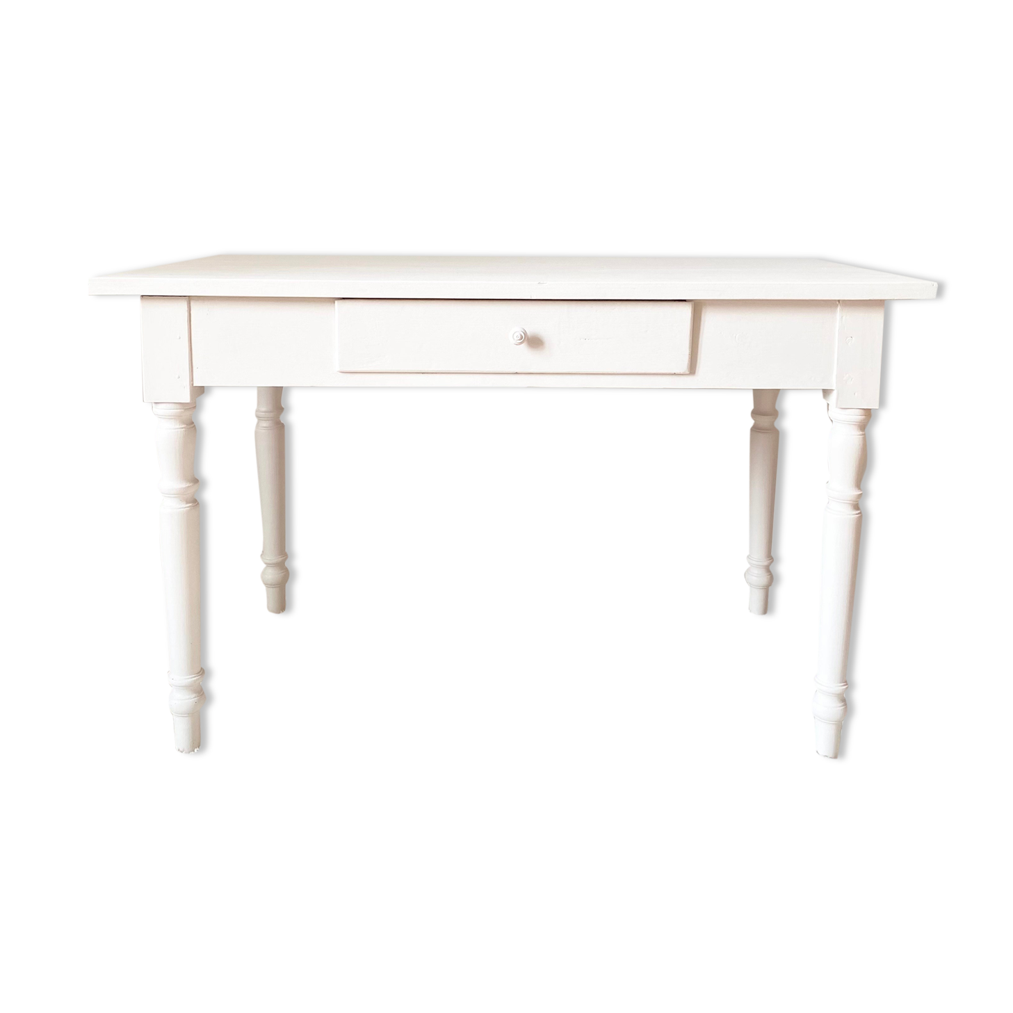 White farmhouse table