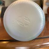 Frosted glass bottle, crocus design, LilLian Vernon