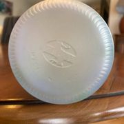 Frosted glass bottle, crocus design, LilLian Vernon