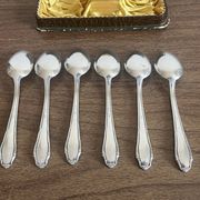 Small silver-plated metal spoons