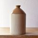 Antique British glazed stoneware rum jar SRD - Normandy - 1940s.