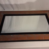 Mirror with terracotta frame