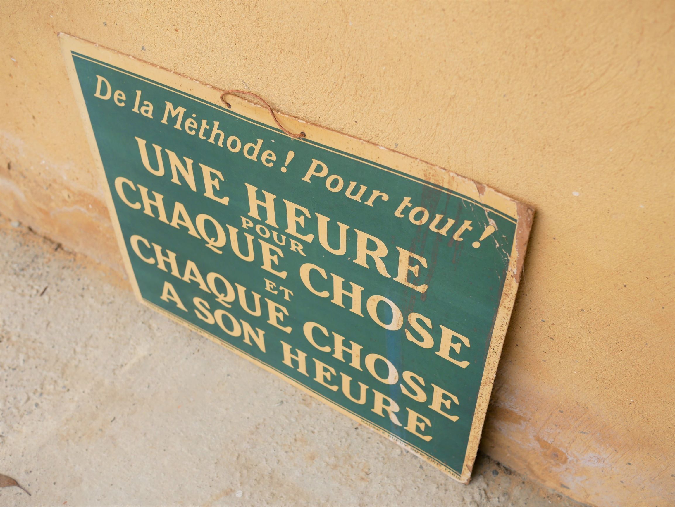 Vintage factory sign "Tableau - Maxime" Robert No. 1 Bis