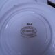 6 dessert plates in half porcelain with floral design KIFO Amandinoise