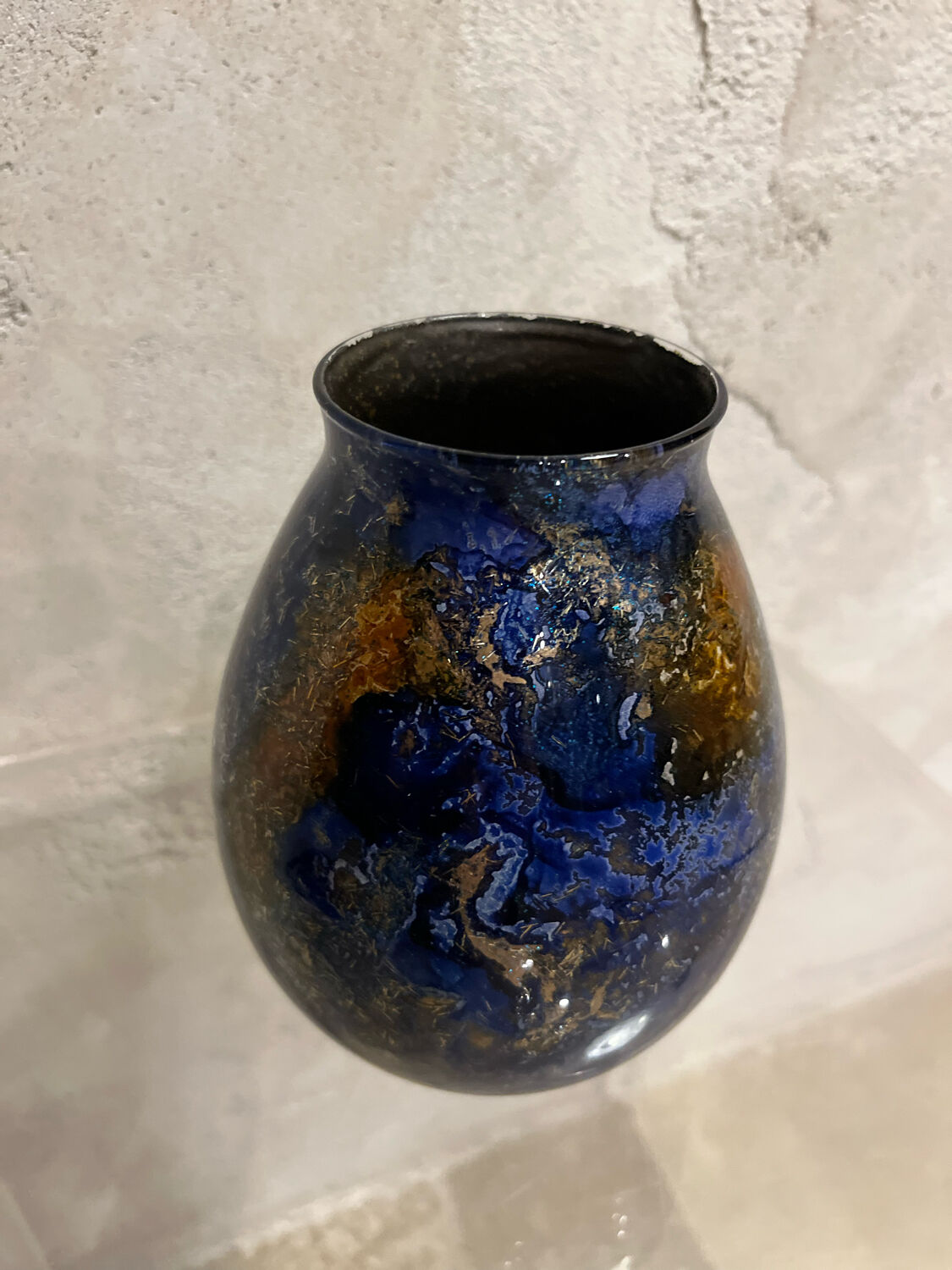 Vase laqué 1970