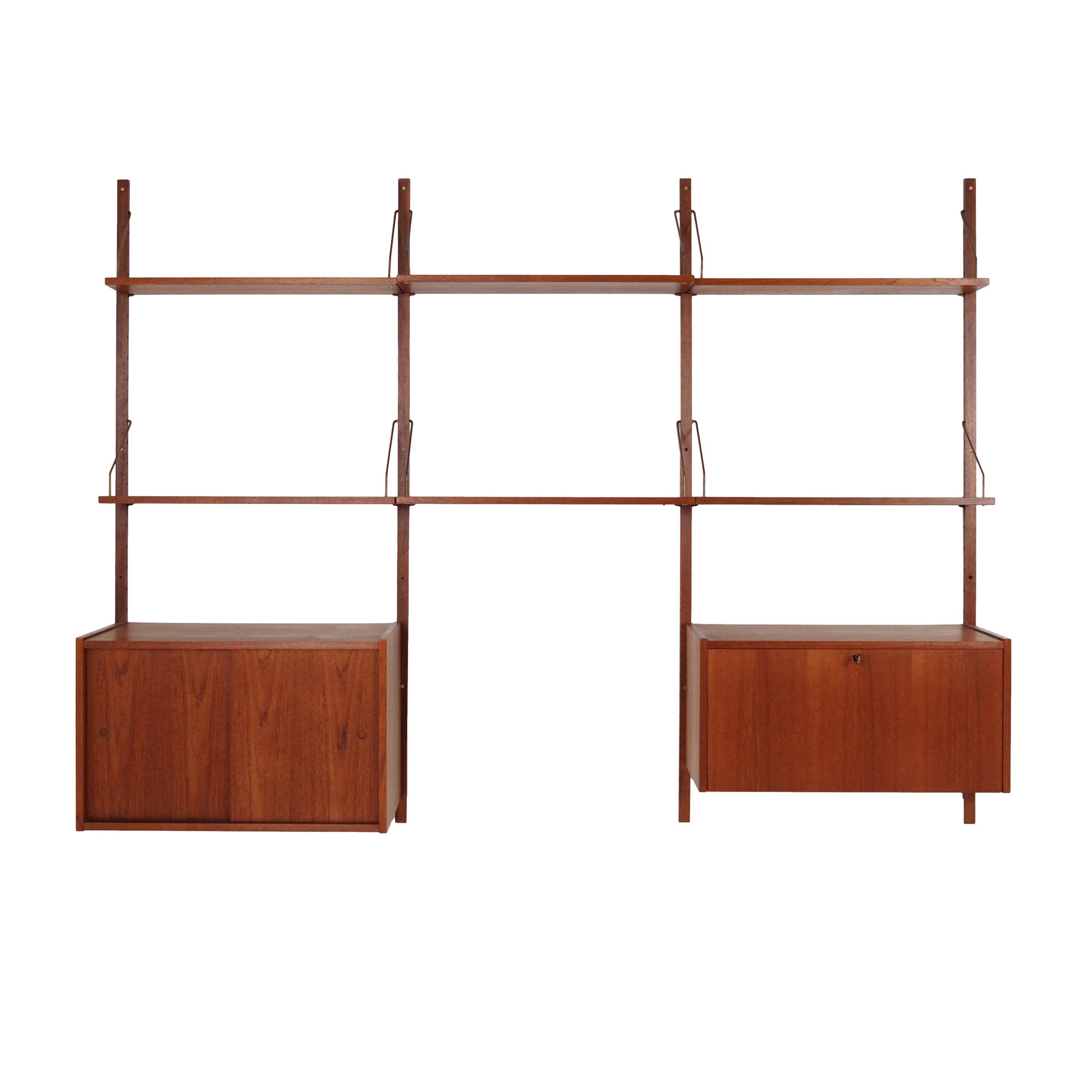 Teak shelving unit, Danish design, 1960s, production: Denmark