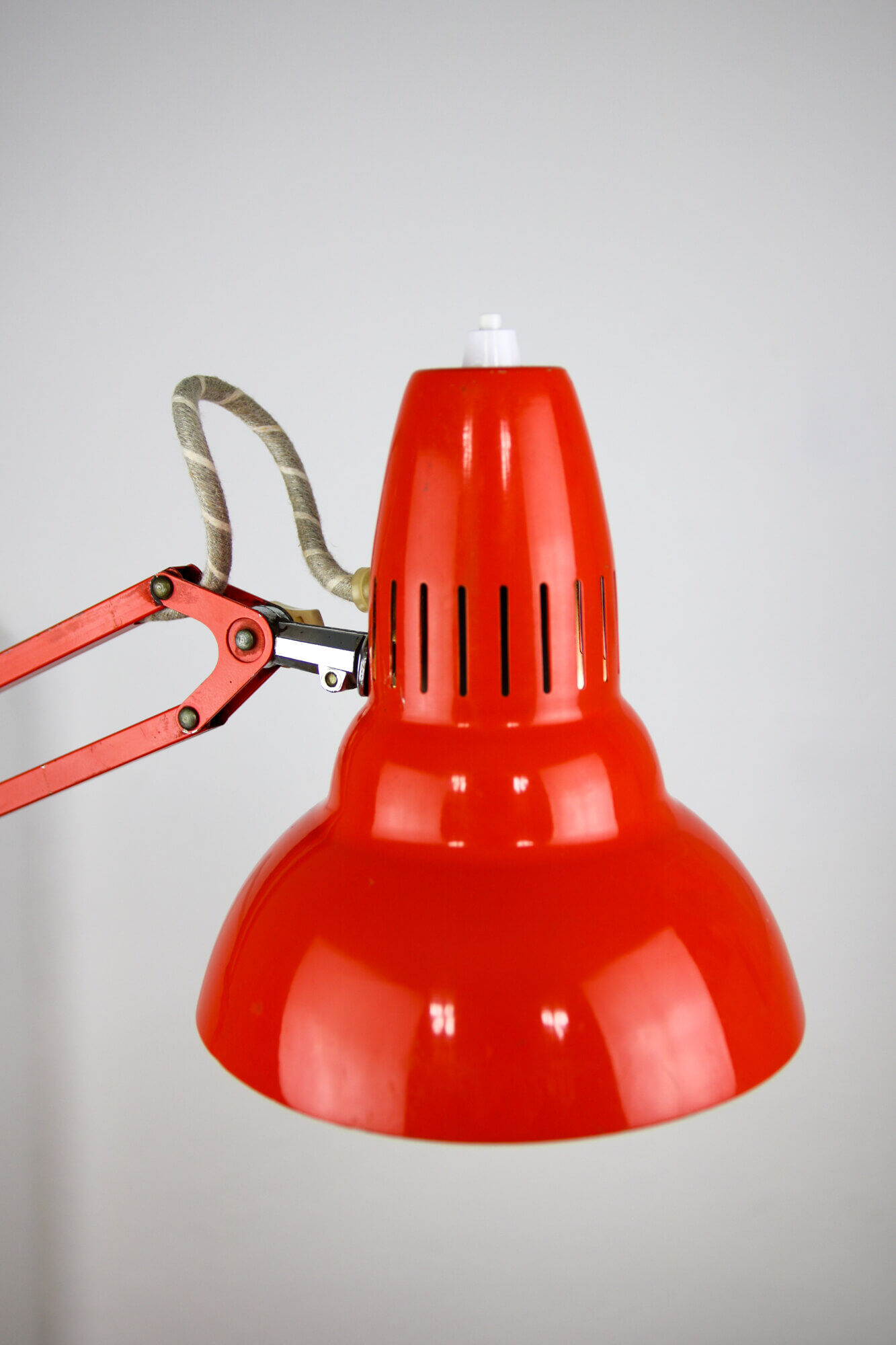 Orange Adjustable Achitect Table Lamp by Luxo, 1970s