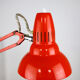 Lampe orange réglable par luxo, 1970s