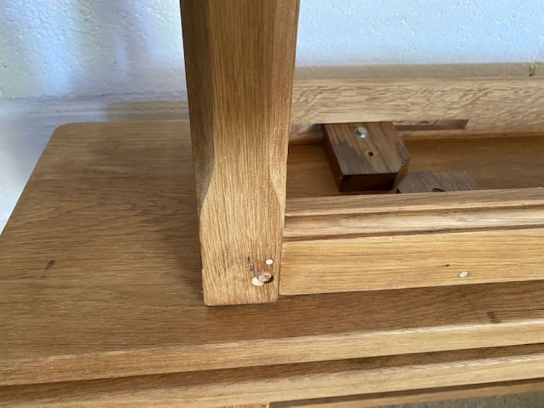 Pair of benches for rustic farmhouse table 1950