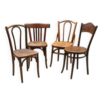 Lot 4 chaises bistrot