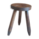 Tabouret tripode brutaliste