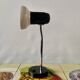 Lampe de bureau vintage Massive blanche et noire  - 1970