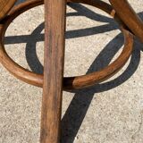 Baumann bistro style 1960s curved wood swivel parrot coat rack