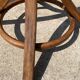 Baumann bistro style 1960s curved wood swivel parrot coat rack