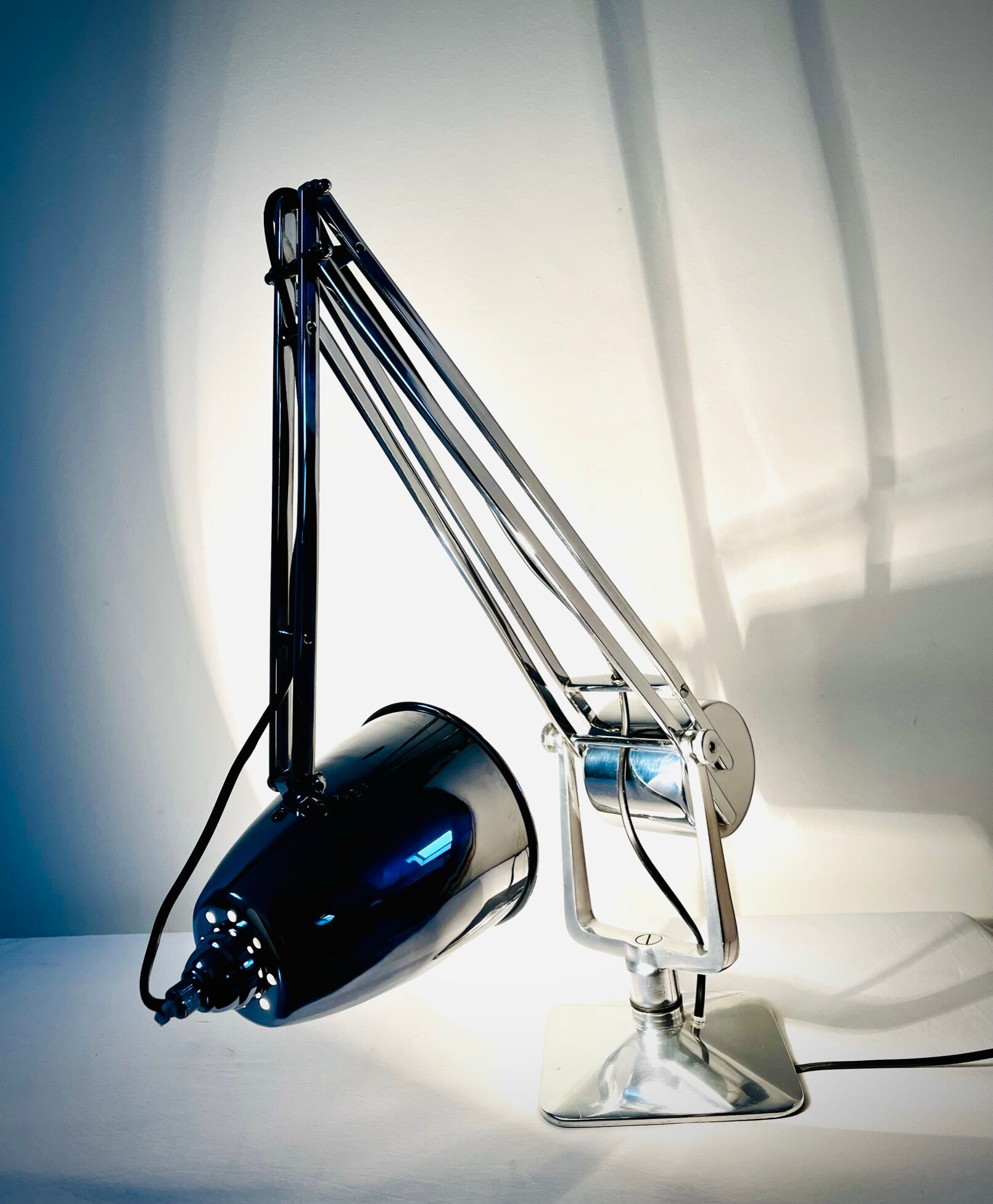 Chrome Giso Gispen "Rooney" desk lamp / Anglepoise