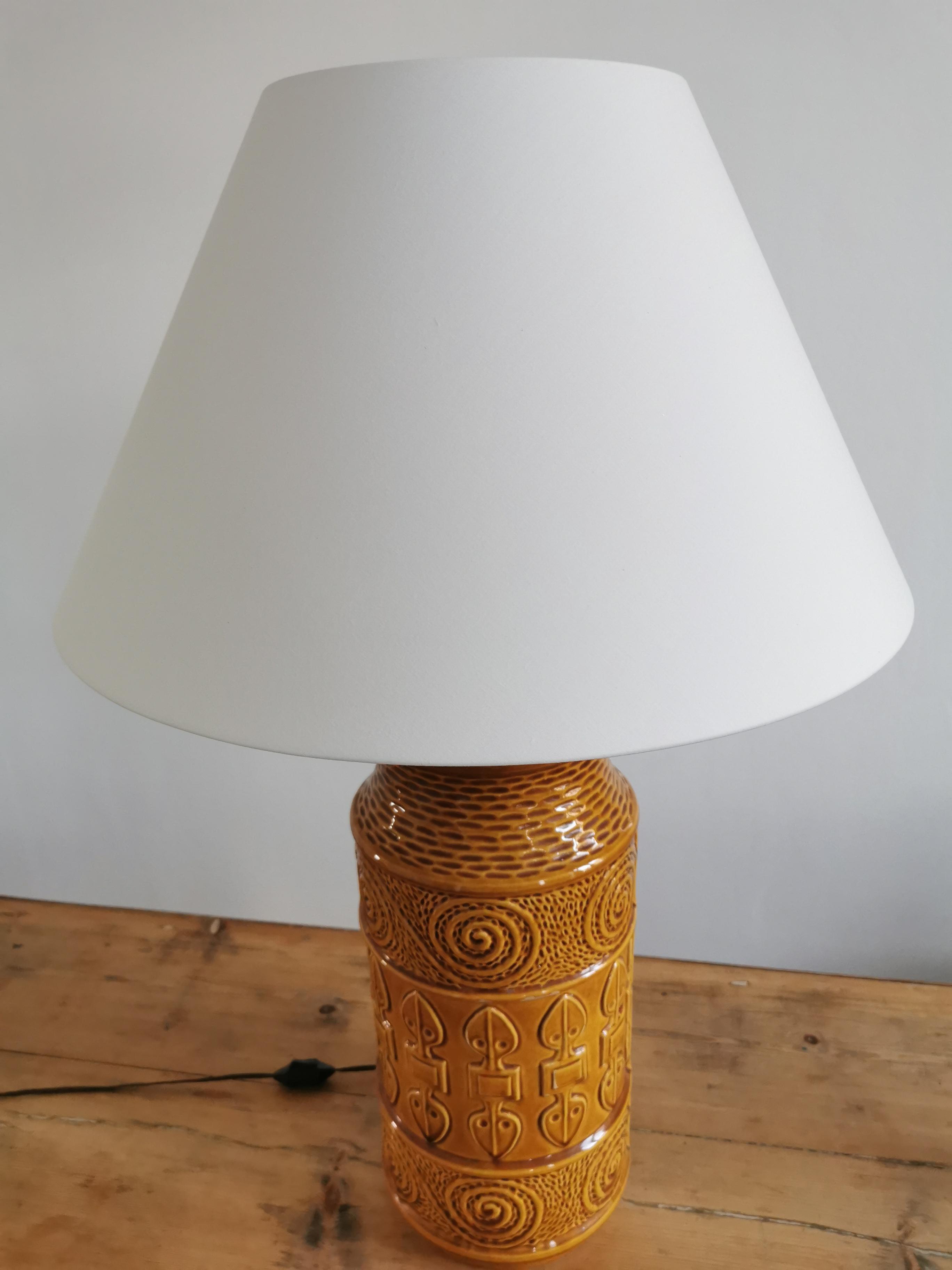 Ceramic lamp Scheurich circa 50s
