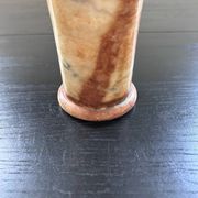 Pink marble vase in Art Deco style