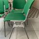 Set of 4 Green DSC106 Giancarlo Piretti chairs by Castelli