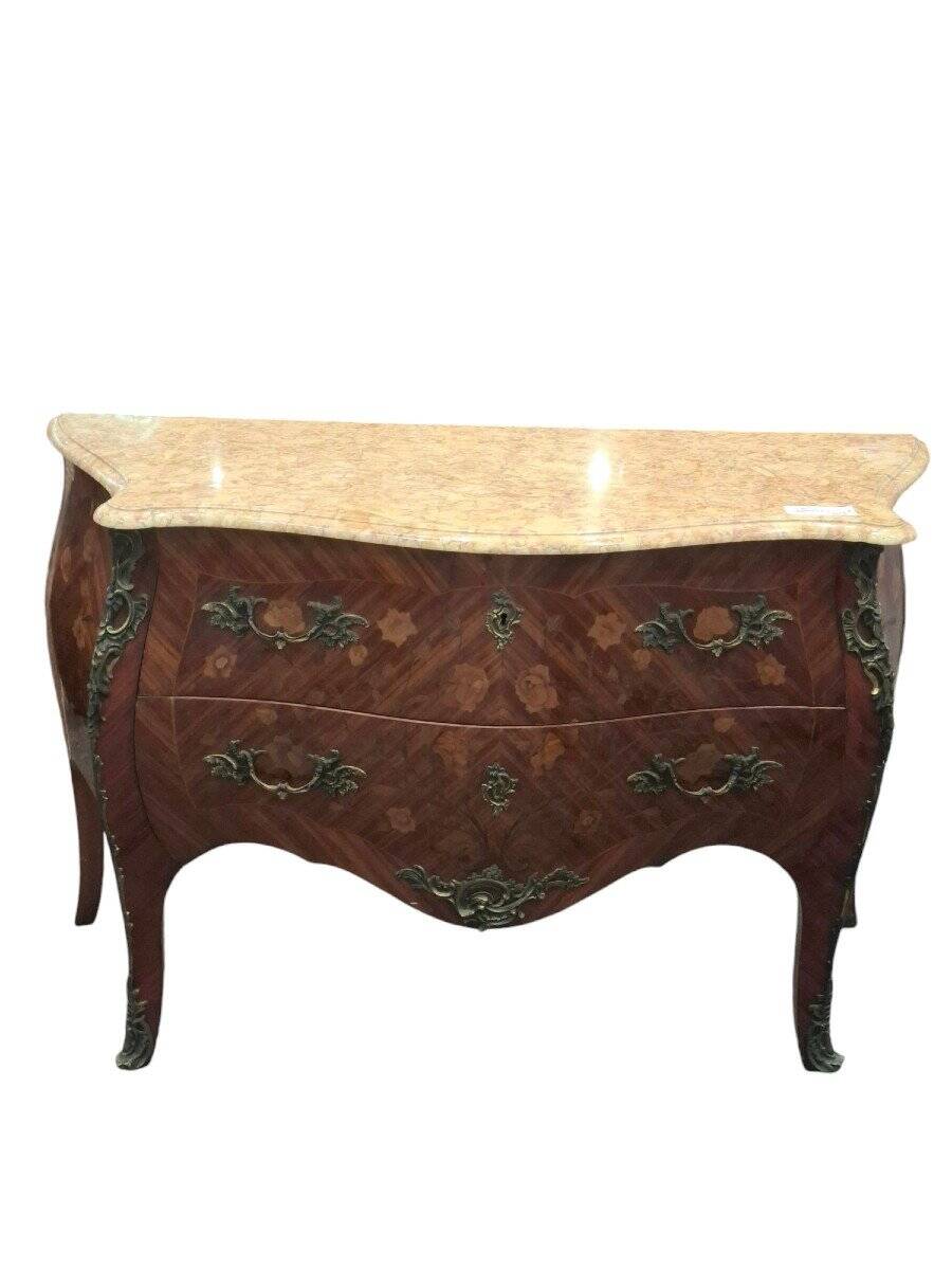 Louis XV Style Chest of Drawers in Marquetry