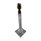Pied de lampe style art deco en verre