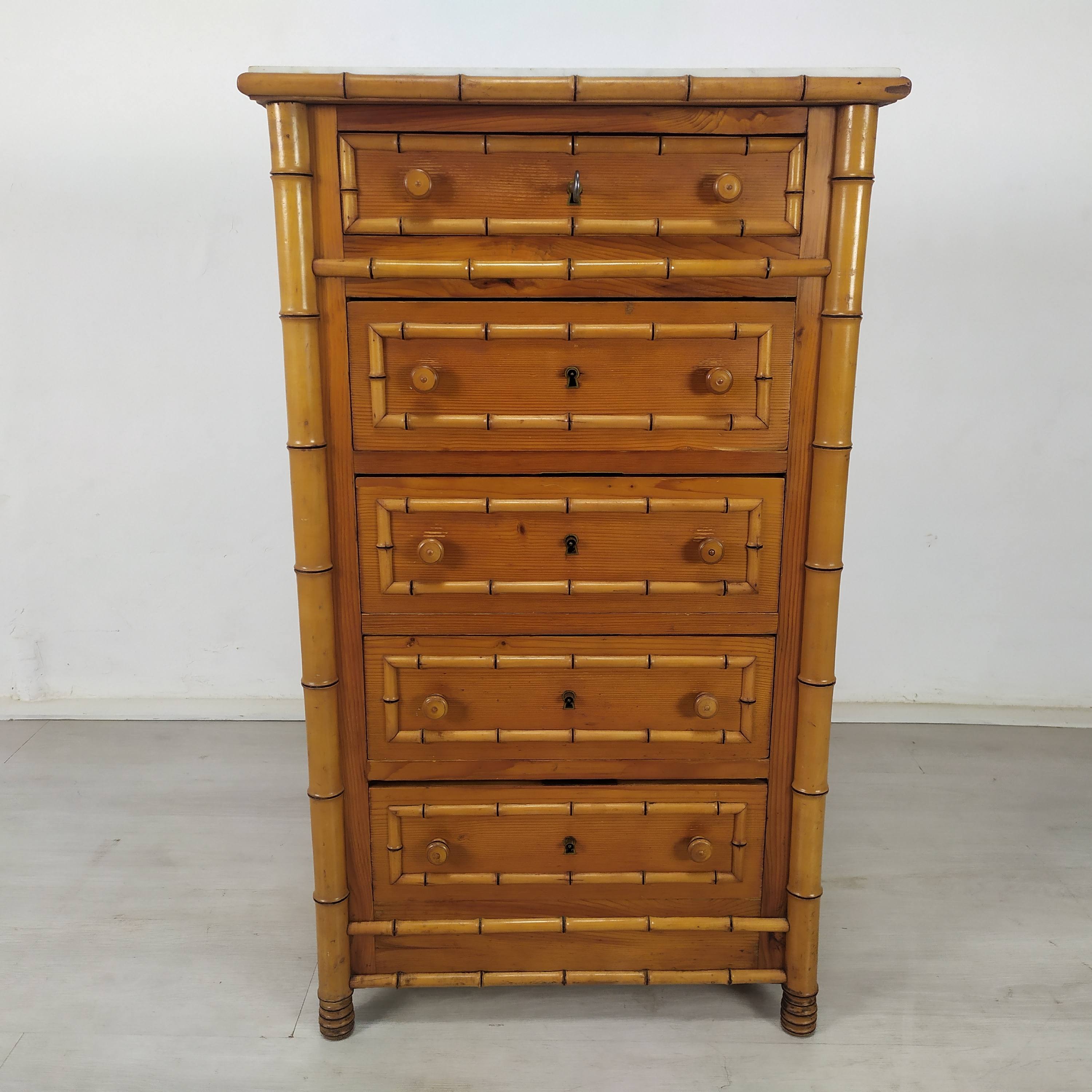 Rag picker 6 bamboo drawers