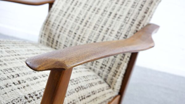 paire De chaises Vintage Scandinaves Easy, chaises Longues En Teck, Années 1960