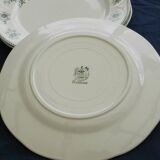 Lot de 8 assiettes à dessert en faïence boch la louviere. modèle duchesse.