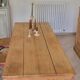 Monastery dining table, farmhouse, solid oak, antique vintage.