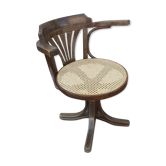 Fauteuil de bureau ancien canne pivotant