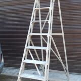 Large all-wood stepladder