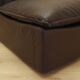 Brown leather armchair, Italian design, 1960s, production: Italy