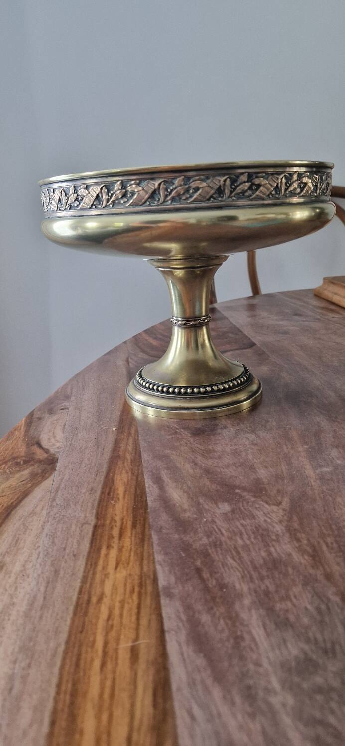 Gilded metal footed cup from the early 20th century