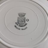 4 plates Terre de Fer Saint Amand and Hamage model "Chicory Williot"