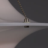 Sky Flyer pendant made of white acrylic, designed in 1959