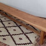 Solid oak farmhouse bench 250 cm